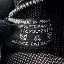 Pre Owned Hermes Herline PM Gray Nylon Canvas Tote Bag