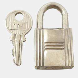 Pre Owned Hermes Herline PM Gray Nylon Canvas Tote Bag