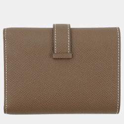 Pre Owned Hermes Bean Combine Etoupe Epsom Leather Handbag