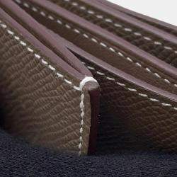 Pre Owned Hermes Bean Combine Etoupe Epsom Leather Handbag