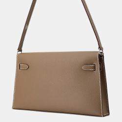 Pre Owned Hermes Kelly Elan Etoupe Epsom Leather Handbag
