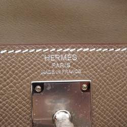 Pre Owned Hermes Kelly Elan Etoupe Epsom Leather Handbag