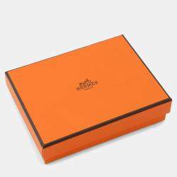 Pre Owned Hermes Kelly Pocket Compact Tricolor Vert Fizz Nata Vert Comics Epsom Leather Wallet