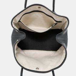 Pre Owned Hermes Garden Party PM Black Negonda Leather Tote Bag