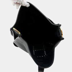 Pre Owned Hermes Evelyne III GM Black Taurillon Clemence Leather Shoulder Bag