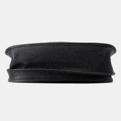 Pre Owned Hermes Evelyne III GM Black Taurillon Clemence Leather Shoulder Bag