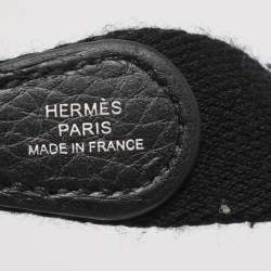 Pre Owned Hermès Black Taurillon Clemence Leather Evelyne TPM Bag