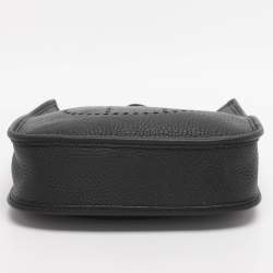 Pre Owned Hermès Black Taurillon Clemence Leather Evelyne TPM Bag