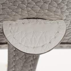 Pre Owned Hermès Gris Pale Taurillon Clemence Leather Evelyne TPM Bag