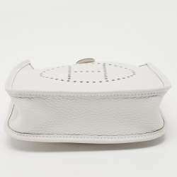 Pre Owned Hermès Gris Pale Taurillon Clemence Leather Evelyne TPM Bag