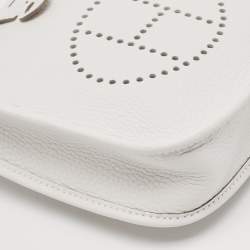 Pre Owned Hermès Gris Pale Taurillon Clemence Leather Evelyne TPM Bag