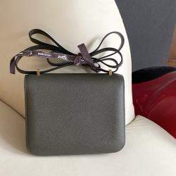 Pre Owned Hermes Constance 19 Epsom Leather Shoulder Bag