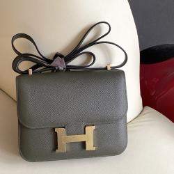 Pre Owned Hermes Constance 19 Epsom Leather Shoulder Bag