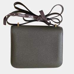 Pre Owned Hermes Constance 19 Epsom Leather Shoulder Bag