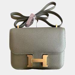 Pre Owned Hermes Constance 19 Epsom Leather Shoulder Bag