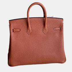 Pre Owned Hermes Birkin 25 Leather Handbag