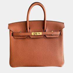 Pre Owned Hermes Birkin 25 Leather Handbag