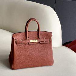 Pre Owned Hermes Birkin 25 Leather Handbag