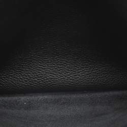 Pre Owned Hermes Black Clemence Leather Evelyne III PM Bag