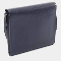 Pre Owned Hermes Cinetic To-Go Chevre Blue Shoulder Bag 