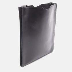 Pre Owned Hermes Onimaitou Black Box Calf Leather Crossbody Shoulder Bag 