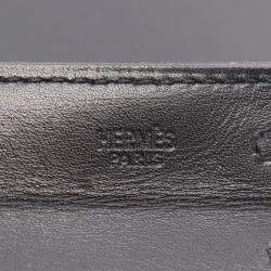 Pre Owned Hermes Onimaitou Black Box Calf Leather Crossbody Shoulder Bag 