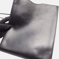 Pre Owned Hermes Onimaitou Black Box Calf Leather Crossbody Shoulder Bag 