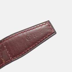 Pre Owned Hermes Creo Bordeaux Box Calf Leather Shoulder Bag 