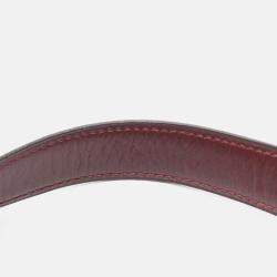 Pre Owned Hermes Creo Bordeaux Box Calf Leather Shoulder Bag 