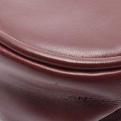 Pre Owned Hermes Creo Bordeaux Box Calf Leather Shoulder Bag 