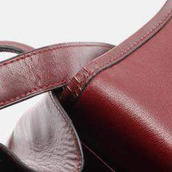 Pre Owned Hermes Creo Bordeaux Box Calf Leather Shoulder Bag 