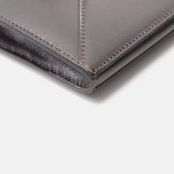 Pre Owned Hermes Brown Box Calf Leather Shoulder Bag
