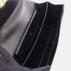 Pre Owned Hermes Escal Black Box Calf Leather Calfskin Handbag