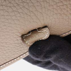 Pre Owned Hermes Evelyne TPM Etopue Grey Clemence Leather Shoulder Bag