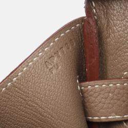 Pre Owned Hermes Birkin 30 Etoupe Togo Leather Handbag