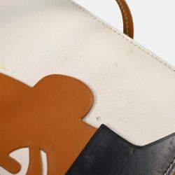 Pre Owned Hermes Cream Box Calf Sac A Malice Shoulder bag