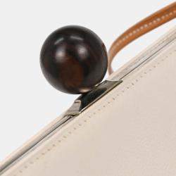 Pre Owned Hermes Cream Box Calf Sac A Malice Shoulder bag