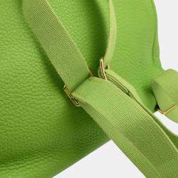 Pre Owned Hermes Apple Green Taurillon Clemence Kelly A Dos GM Backpack