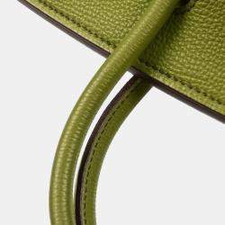 Pre Owned Hermes Anis Green Togo Birkin 25 Handbag