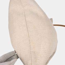 Pre Owned Hermes Beige Gold Toile Chevrons Aline GM Shoulder Bag