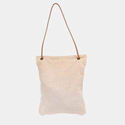 Pre Owned Hermes Beige Gold Toile Chevrons Aline GM Shoulder Bag