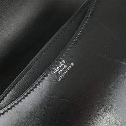 Pre Owned Hermes Mini Constance 18 Black Box Calf Shoulder Bag