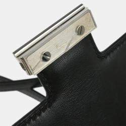 Pre Owned Hermes Mini Constance 18 Black Box Calf Shoulder Bag