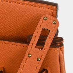 Pre Owned Hermes Birkin 25 Mango Epsom Handbag