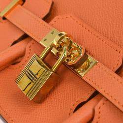 Pre Owned Hermes Birkin 25 Mango Epsom Handbag