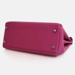 Pre Owned Hermes  Kelly 28 Rose Pourpre Togo Bag