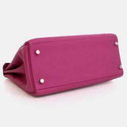 Pre Owned Hermes  Kelly 28 Rose Pourpre Togo Bag