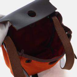 Pre Owned Hermes Herbag TPM Orange Canvas Bag 