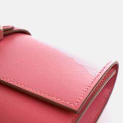 Pre Owned Hermes Tadelakt Medor Rose Lipstick Clutch