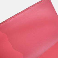 Pre Owned Hermes Tadelakt Medor Rose Lipstick Clutch